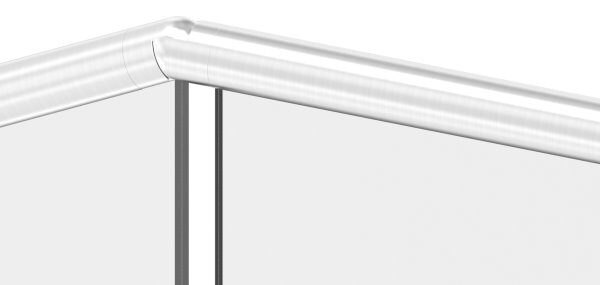 Verbinder flexibel für Nutrohr 42,4mm, abwärts 25-55°, V2A