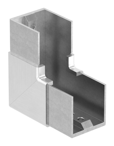Eckbogen, vertikal, für Nutrohr 40x40mm, Rahmenecke,...