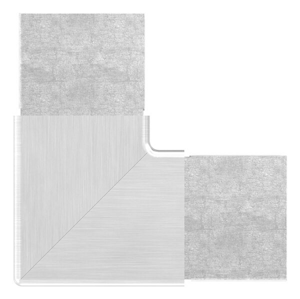 Eckbogen, vertikal, für Nutrohr 40x40mm, Rahmenecke,...