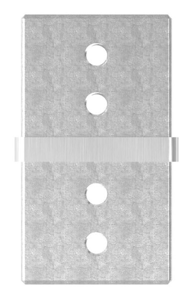 Rohrverbinder für Quadratnutrohr 40x40mm, V2A