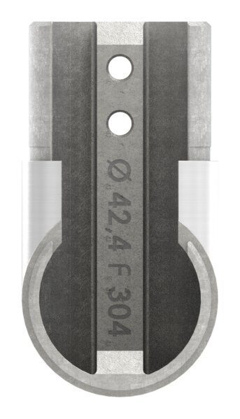Eckbogen, vertikal, für Anschluss 42,4mm, V2A, Rahmenecke