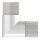 Eckbogen, vertikal, für Anschluss 48,3mm, V4A, Rahmenecke