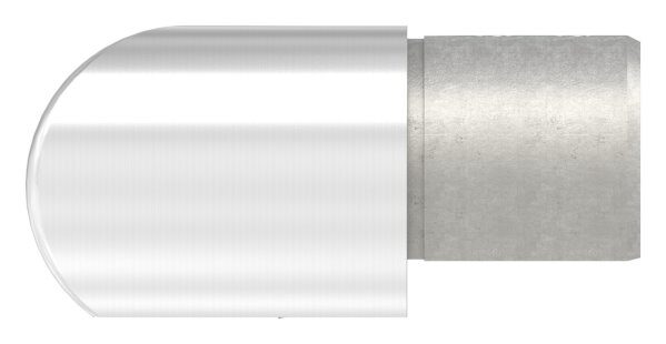 Eckbogen, horizontal, für Anschluss 48,3mm, V2A, Verlaufsecke