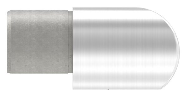 Eckbogen, horizontal, für Anschluss 48,3mm, V2A, Verlaufsecke