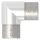 Eckbogen, horizontal, für Anschluss 48,3mm, V2A, Verlaufsecke