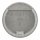 Endkappe, flach, für Nutrohr 48,3mm, V2A
