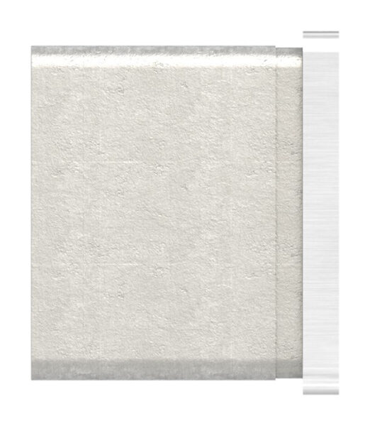 Endkappe, flach, für Rechteck-Nutrohr 60x40x1,5mm, V2A