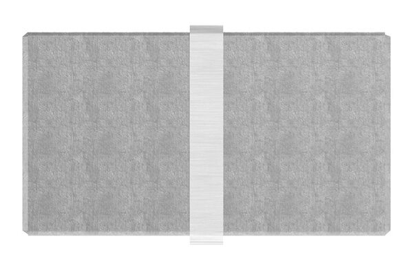 Verbinder für Rechteck-Nutrohr 60x40x1,5mm, V2A