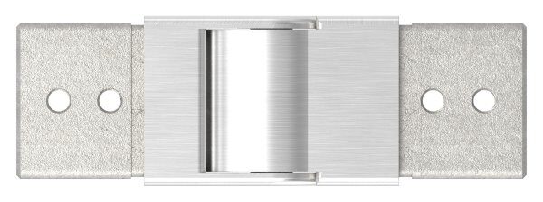 Verbinder flexibel für Quadratnutrohr 40x40mm, abwärts 25-55°, V4A