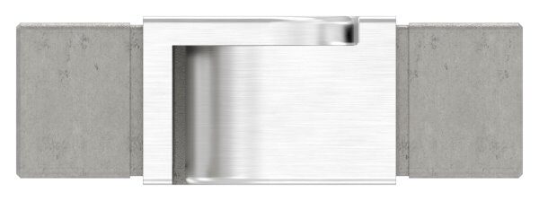 Verbinder flexibel für Quadratnutrohr 40x40mm, V4A