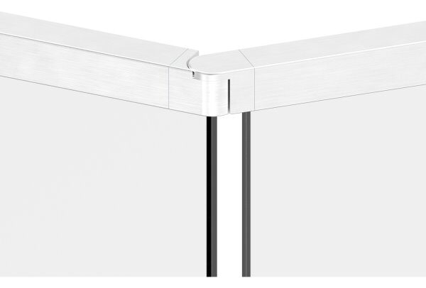 Verbinder flexibel für Quadratnutrohr 40x40mm, V4A