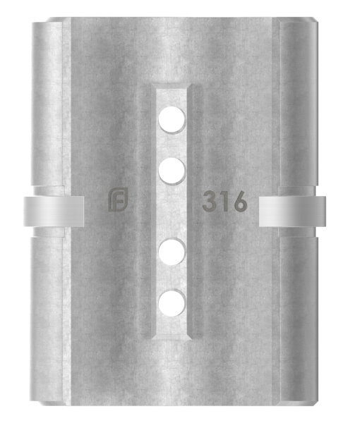 Rohrverbinder für Nutrohr 60,3x1,5mm, V4A