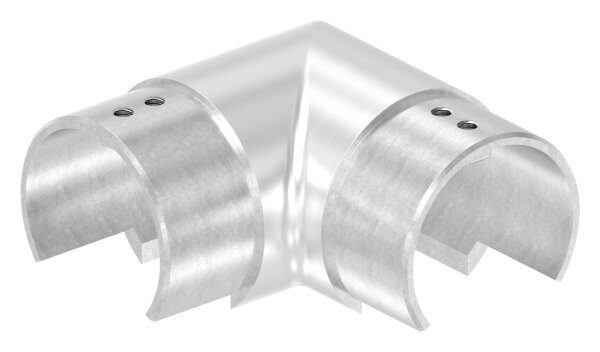 Rohrverbinder 90° für Nutrohr 60,3x1,5mm, V4A
