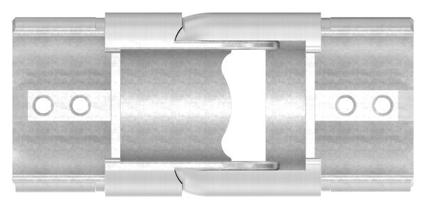 Verbinder flexibel für Nutrohr 60,3x1,5mm, aufwärts 25-55°,V4A