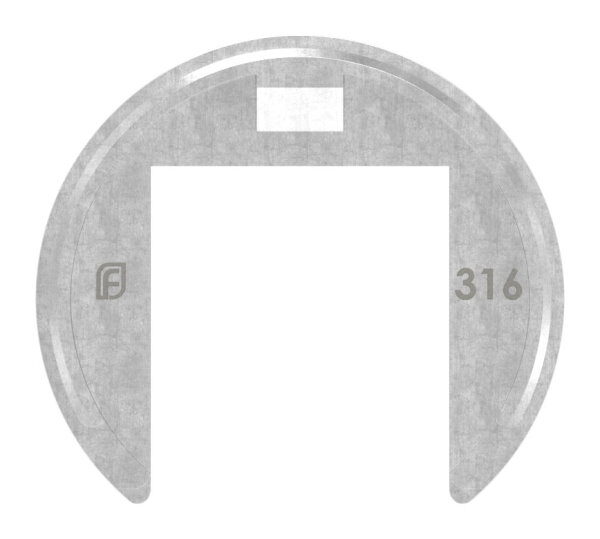 Verbinder flexibel für Nutrohr 60,3x1,5mm, aufwärts 25-55°,V4A