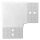 Eckbogen horizontal für Nutrohr 60x40mm  "Verlaufsecke", V2A
