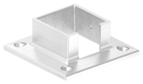 Wandbefestigung für Quadratnutrohr 40x40mm, 4x...