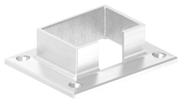 Wandbefestigung für Nutrohr 60x40mm, 4x gesenkten...