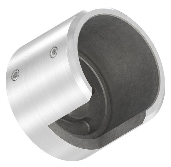 Wandbefestigung für Nutrohr 42,4mm, linke Ausführung, V4A
