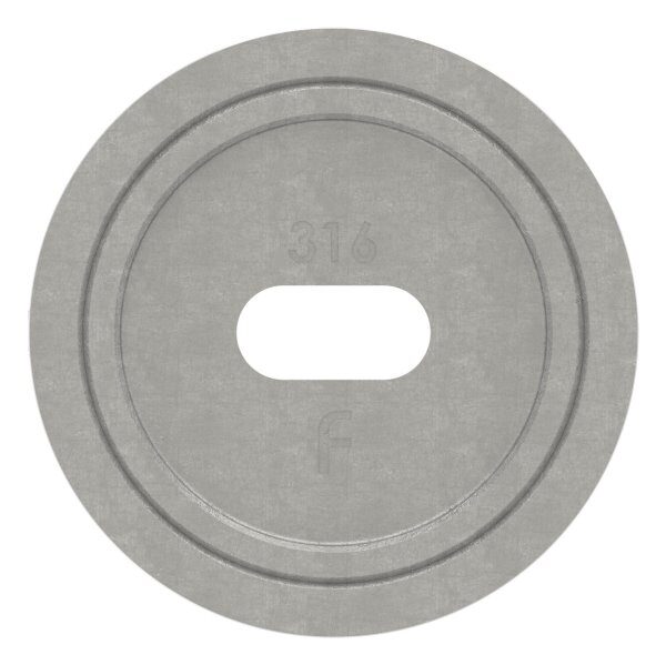 Wandbefestigung für Nutrohr 42,4mm, rechte Ausführung, V4A