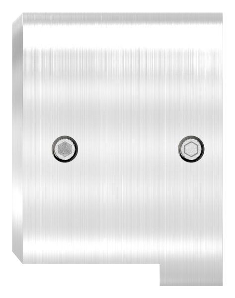 Wandbefestigung für Nutrohr 42,4mm, rechte Ausführung, V4A