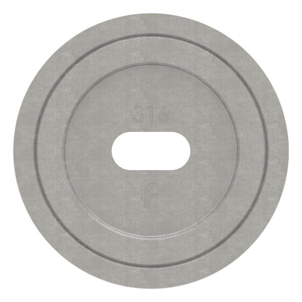 Wandbefestigung für Nutrohr 48,3mm, linke Ausführung, V4A