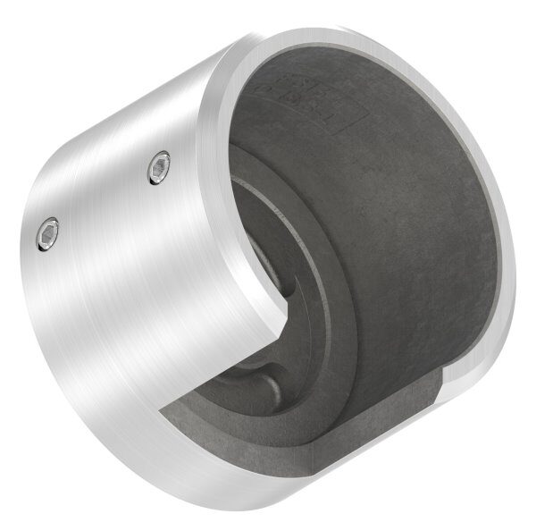 Wandbefestigung für Nutrohr 48,3mm, linke Ausführung, V4A