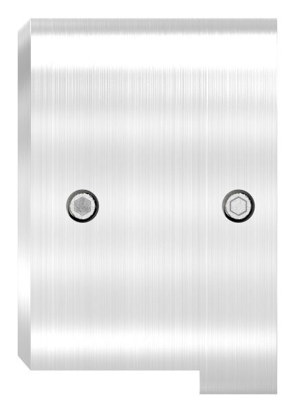 Wandbefestigung für Nutrohr 48,3mm, rechte Ausführung, V4A
