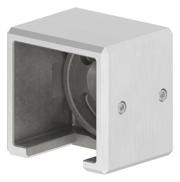 Wandbefestigung für Quadratnutrohr 40x40mm, rechte Ausführung, V4A