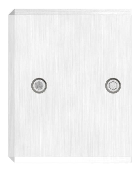 Wandbefestigung für Quadratnutrohr 40x40mm, rechte Ausführung, V4A