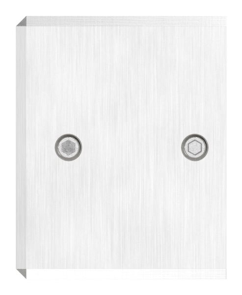 Wandbefestigung für Nutrohr 60x40mm, rechte Ausführung, V4A